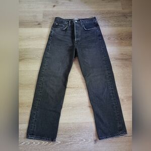 Agolde Jeans Women's 90's Crop Black Size 23